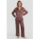 Dreamcovers satijnlook pyjama set - bruin/oudroze