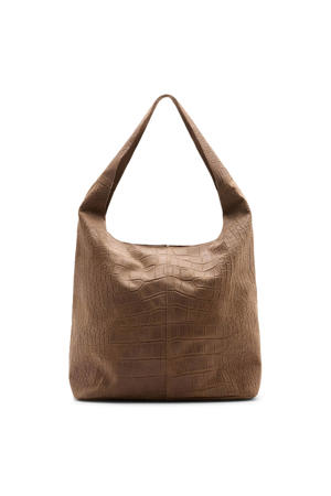 leren shopper bruin
