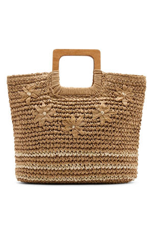 raffia shopper naturel