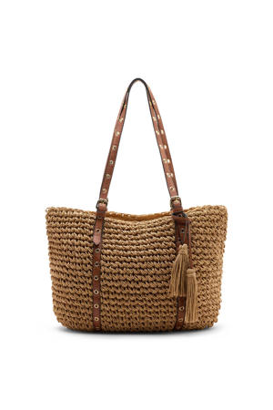 raffia shopper bruin