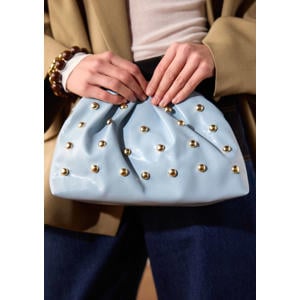 clutch met studs lichtblauw