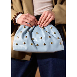 clutch met studs lichtblauw