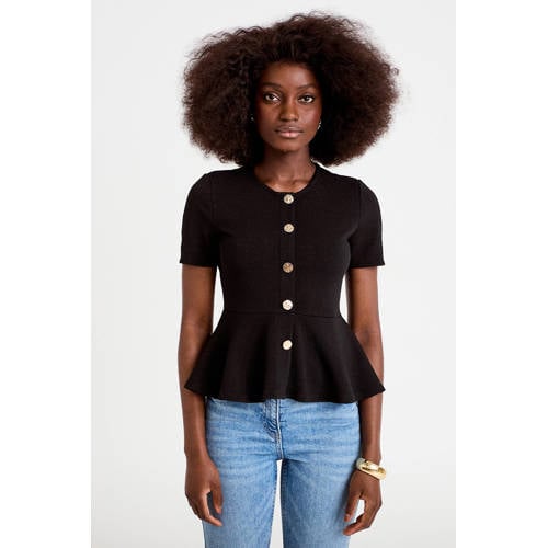 Cache Cache peplum top zwart afbeelding