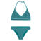 America Today triangel bikini gestreept groen/wit