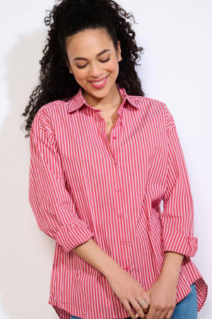 gestreepte blouse rood