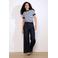 LOLALIZA gestreepte top blauw