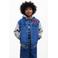 Desigual Mickey Mouse spijkerjas met backprint medium blue denim