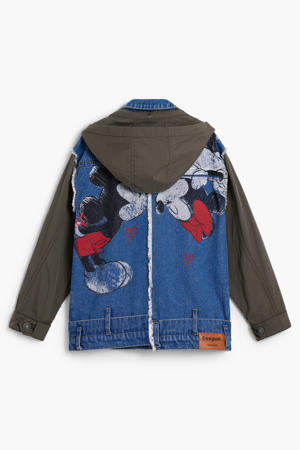 Mickey Mouse spijkerjas met backprint medium blue denim