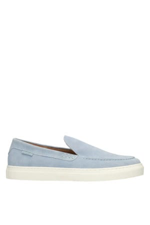 Mick suède loafers lichtblauw