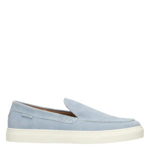 Mick suède loafers lichtblauw