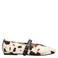 POSH by Poelman Gina ballerina's met koeienprint ecru/bruin