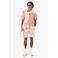 Lacoste regular casual overhemd met linnen roze