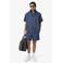 Lacoste denim relaxed casual overhemd blauw