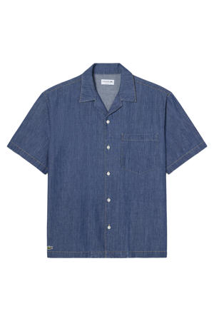 denim relaxed casual overhemd blauw