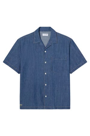 denim relaxed casual overhemd blauw