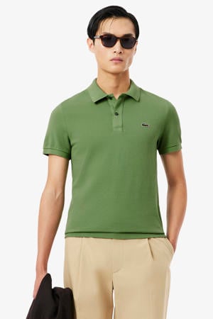 slim polo groen