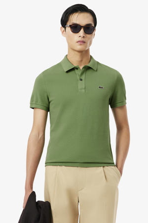 slim polo groen