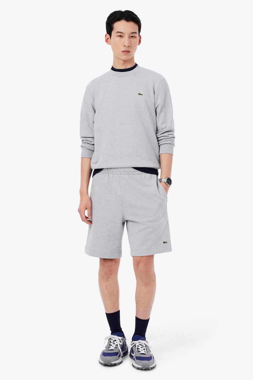 Lacoste regular sweatshort grijs