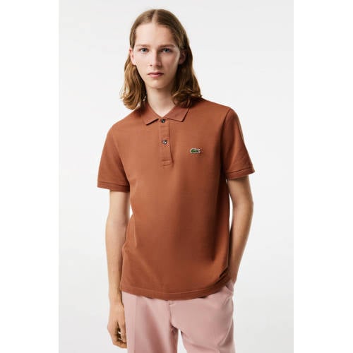 Lacoste slim polo cognac afbeelding