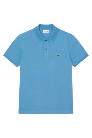 slim polo blauw