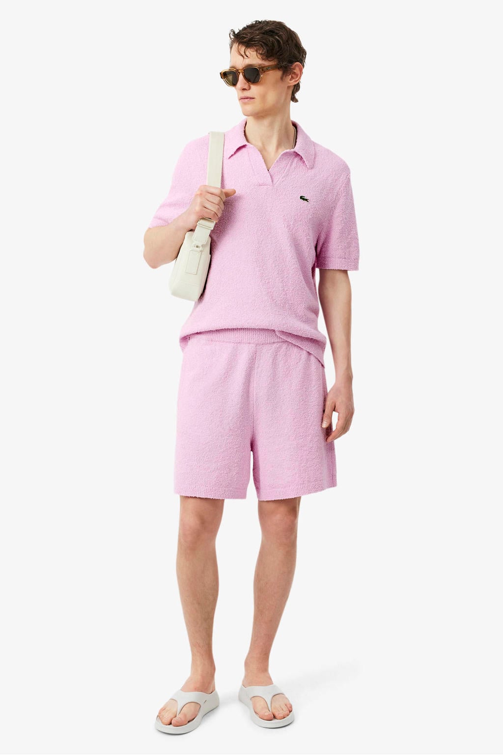 Lacoste polo roze