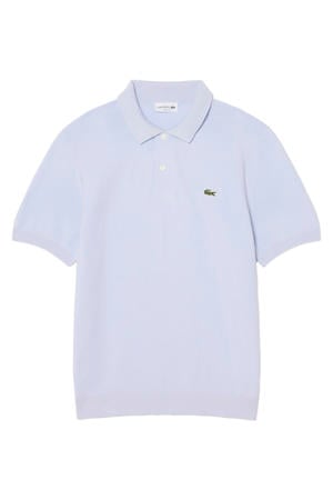 gebreide regular polo lichtblauw