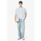 Lacoste regular casual overhemd met linnen lichtblauw