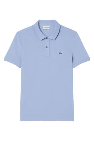 slim polo blauw