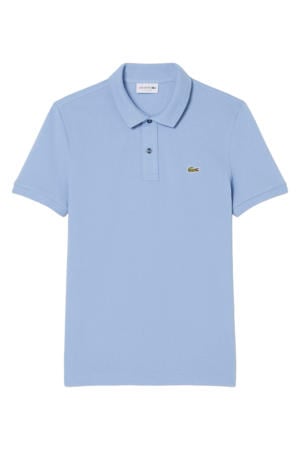 slim polo blauw