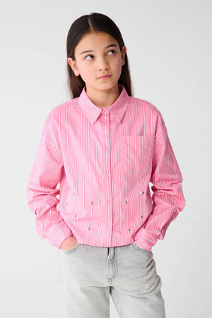 gestreepte blouse roze