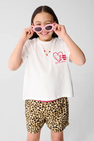 T-shirt met backprint wit