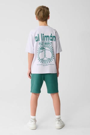 T-shirt met backprint lila