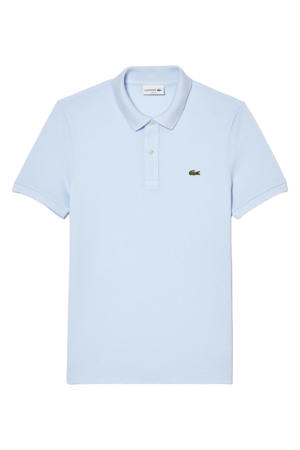 slim polo blauw
