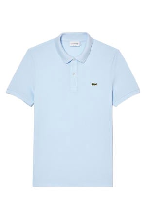 slim polo blauw