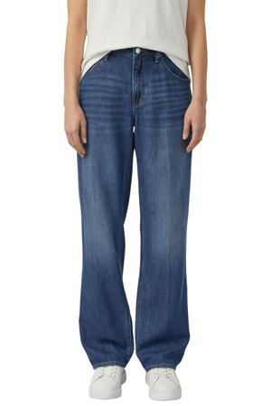 straight leg jeans medium blue denim