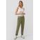 s.Oliver tapered regular waist casual broek kaki