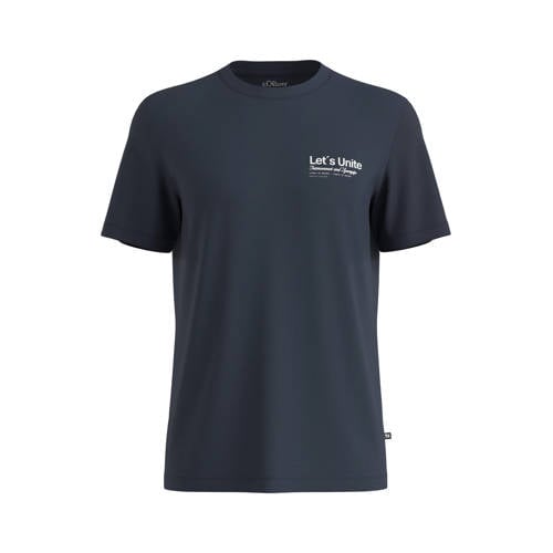 s.Oliver regular T-shirt donkerblauw afbeelding