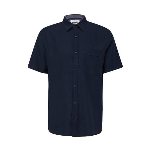 s.Oliver regular casual overhemd donkerblauw afbeelding