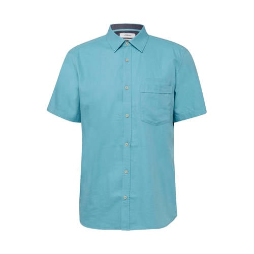 s.Oliver regular casual overhemd blauw afbeelding
