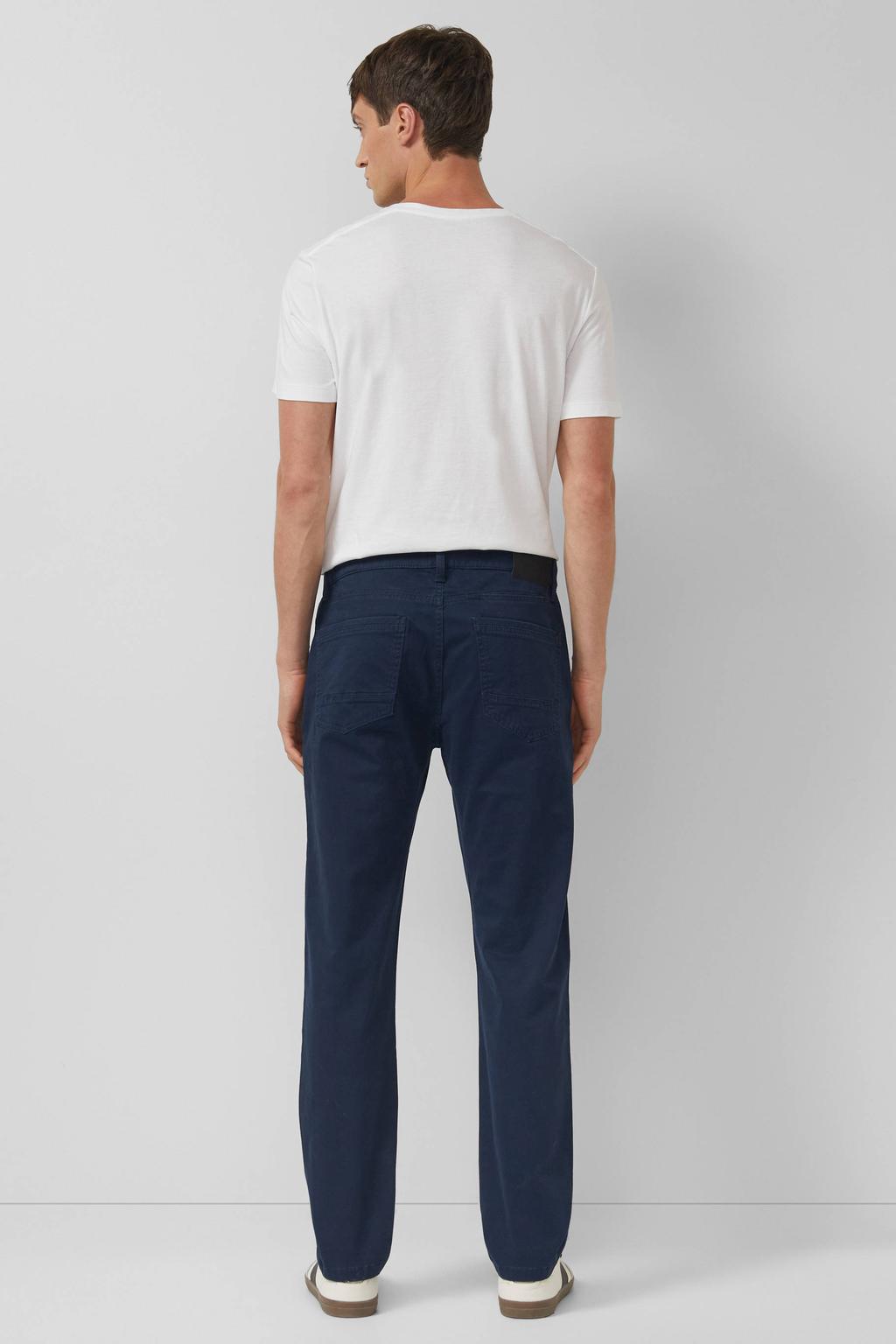 s.Oliver regular casual broek donkerblauw
