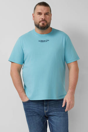 regular T-shirt blauw