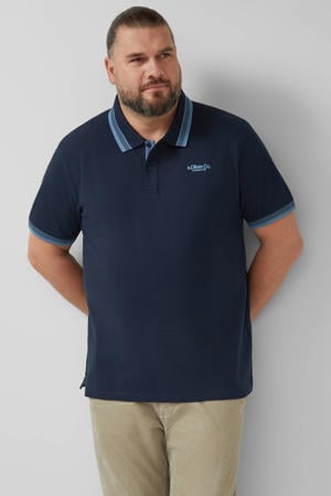 regular polo donkerblauw
