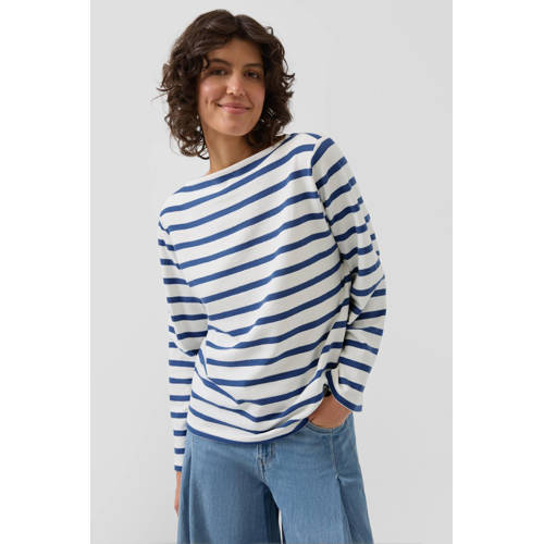 s.Oliver gestreepte sweater wit afbeelding
