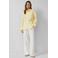 s.Oliver blouse met linnen lichtgeel