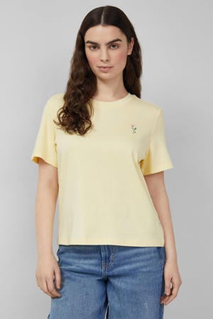 T-shirt lichtgeel