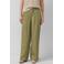 s.Oliver straight high waist broek met linnen donkergroen