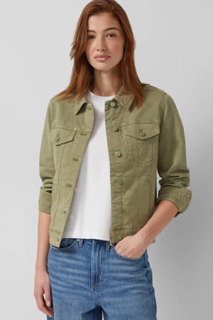 denim spijkerjas kaki