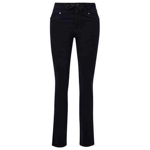s.Oliver bootcut regular waist casual broek donkerblauw afbeelding