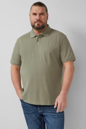 regular polo Plus Size donkergroen