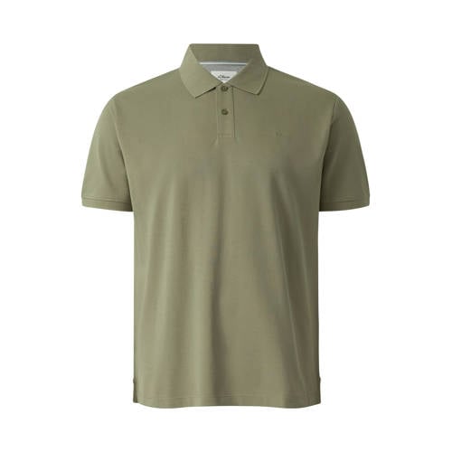 s.Oliver Big Size regular polo Plus Size donkergroen afbeelding
